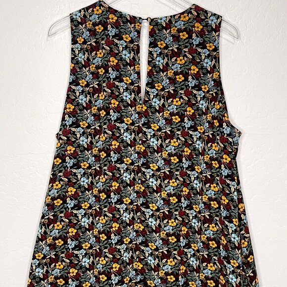 BCBG Paris Floral Layered Sleeveless Ruffle Dress XXL - Picture 9 of 10